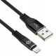 Кабель Digma USB A (m) Lightning (m) 3м черный