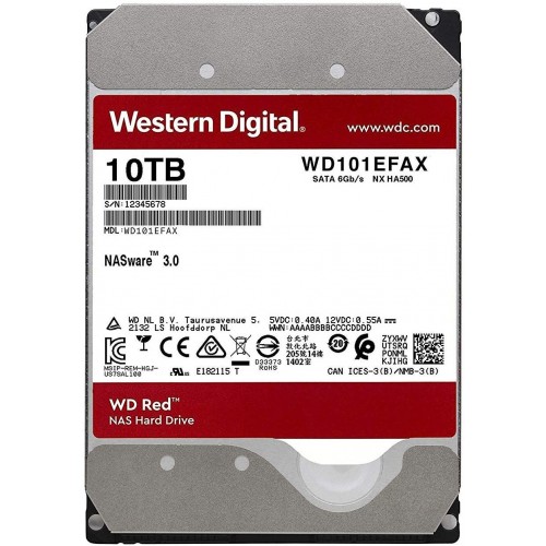 Жесткий диск WD Original SATA-III 10Tb WD101EFAX Red (5400rpm) 256Mb 3.5"