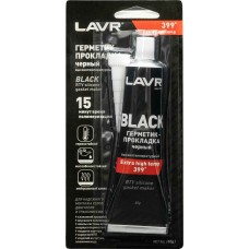 LAVR 1738 Герметик-прокладка черный высокотемпературный BLACK LAVR RTV silicone gasket maker 85г