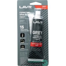 LAVR 1739 Герметик-прокладка серый высокотемпературный GREY LAVR RTV silicone gasket maker 85г