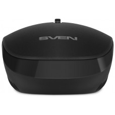 Беспроводная мышь SVEN RX-510SW чёрная (бесшумн. кл.2,4 GHz, 3+1кл. 800-1600DPI, цвет. картон) SV-017811