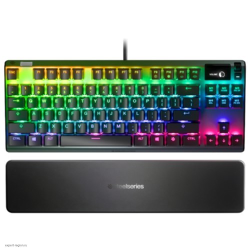 Клавиатура Steelseries Apex Pro TKL RU механическая черный USB Multimedia for gamer LED (подставка для запястий)