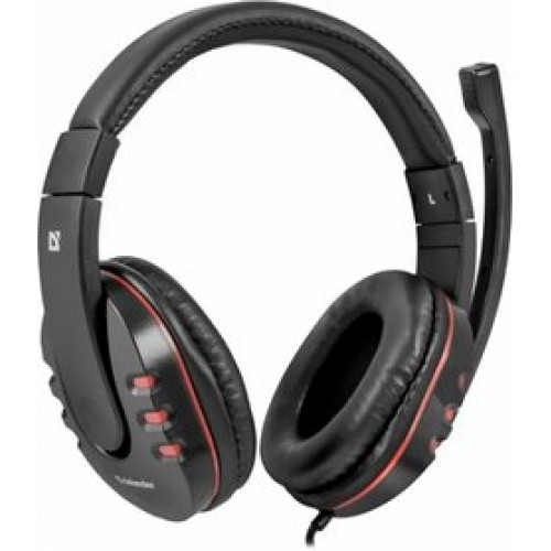 Компьютерные гарнитуры Defender Warhead G-160 черный+синий, кабель 2,5 м [64118]