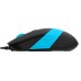 Мышь A4 Fstyler FM10 черный/синий оптическая (1600dpi) USB (4but)