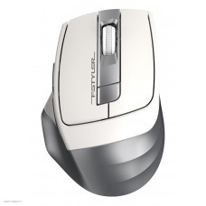 Мышь A4 Fstyler FG35 серебристый/белый оптическая (2000dpi) беспроводная USB (6but)