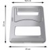 Подставка для ноутбука Hama Aluminium (00053059) 15.4"230x230x5мм алюминий белый