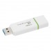 Флеш Диск Kingston 128Gb DataTraveler G4 DTIG4/128GB USB3.0 белый/зеленый