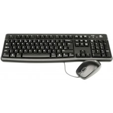 Комплект (клавиатура + мышь) Logitech Desktop MK120 Black