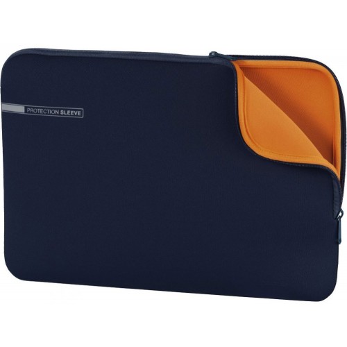 Чехол для ноутбука Hama Neoprene синий/оранжевый неопрен (00101553)