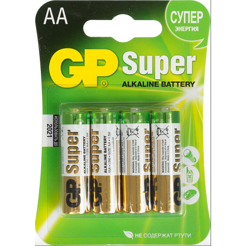 Батарейка GP Ultra Alkaline 15AUGL LR6 AA