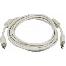 Кабель Ningbo USB2.0-AM/BM-3M-MG USB A(m) USB B(m) 3м феррит.кольца серый