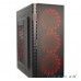 Корпус Miditower ExeGate EVO-7215 Black-Red light, ATX, <без БП>, 1*USB+1*USB3.0, Audio