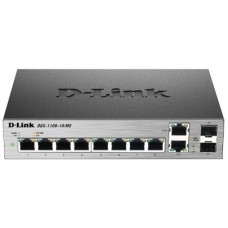Коммутатор D-Link DGS-1100-10/ME/A2A, 8-Port 10/100/1000Base-T ports + 2 combo 100/1000Base-T/SFP ports Metro Ethernet Switch