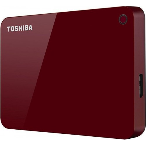 Внешний жесткий диск TOSHIBA Canvio Advance HDTC920ER3AA, 2Тб, красный