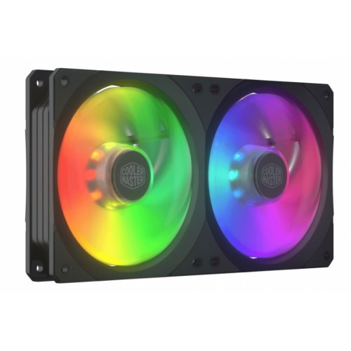 Кулер для корпуса Cooler Master MASTERFAN SF240R ARGB, 2x120mm, 4-Pin (PWM), ARGB, 2 pcs + ARGB LED Controller MFX-B2D2-18NPA-R1