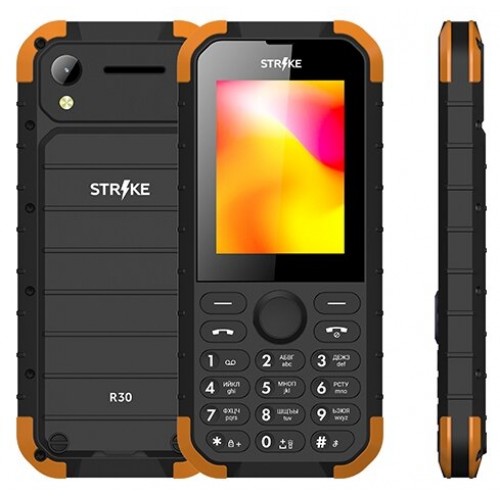 Телефон Strike R30 black+orange