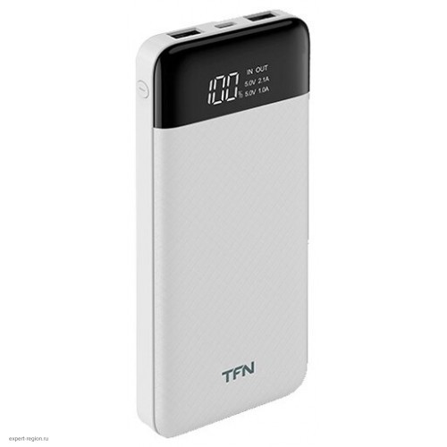 Аккумулятор TFN Slim Duo LCD 10000 мАч white
