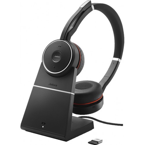 Гарнитура беспроводная Jabra Evolve 75 Stereo UC, Charging stand & Link 370 7599-838-199