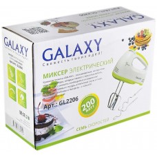 Миксер Galaxy GL2206, белый/салатовый