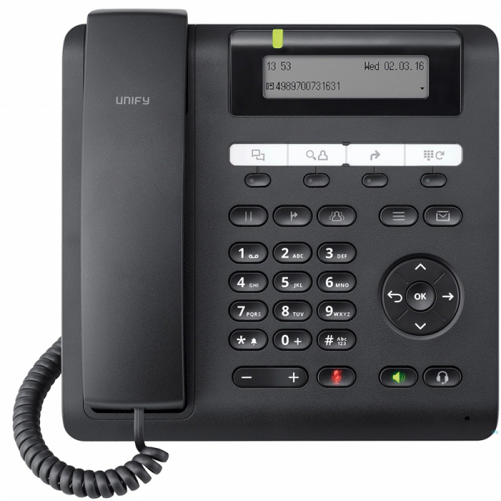 Телефон SIP Unify OpenScape Desk Phone CP200T черный (L30250-F600-C435) -  цена, купить в Компании АСК город Владивосток | ACK-Shop