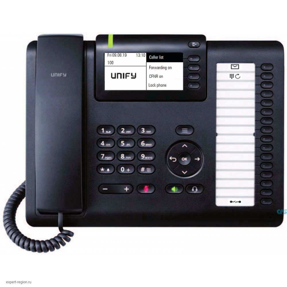 Телефон SIP Unify OpenScape Desk Phone CP400T черный (L30250-F600-C436) -  цена, купить в Компании АСК город Владивосток | ACK-Shop