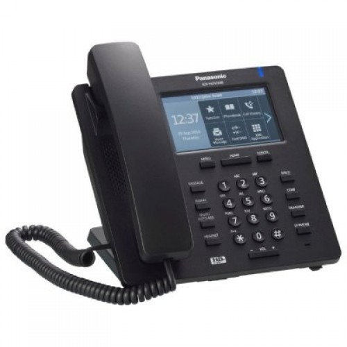 SIP проводной телефон Panasonic чёрный KX-HDV330RUB