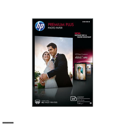 Бумага HP Premium Plus Glossy Photo Paper 25 shts, 10x15 CR677A