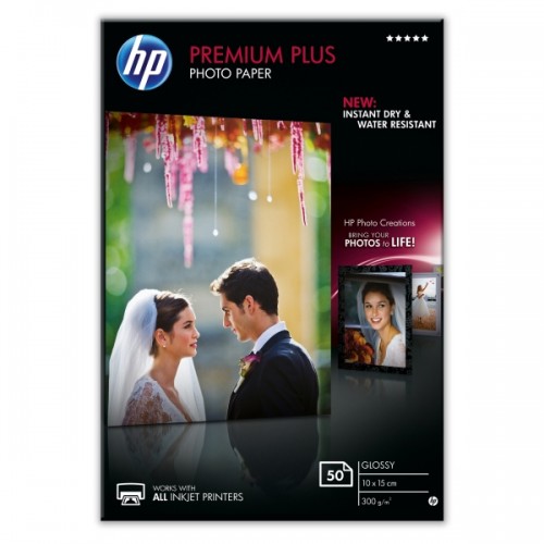 Бумага HP Premium Plus Glossy Photo Paper-50 sht/10 x 15 cm CR695A