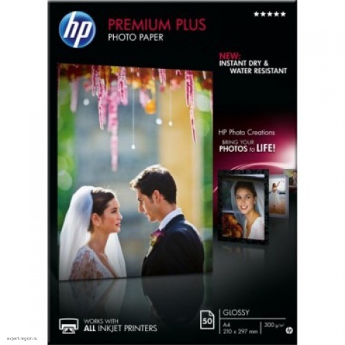 Бумага HP Prem Plus A4 Gls 50 sht Photo Paper CR674A