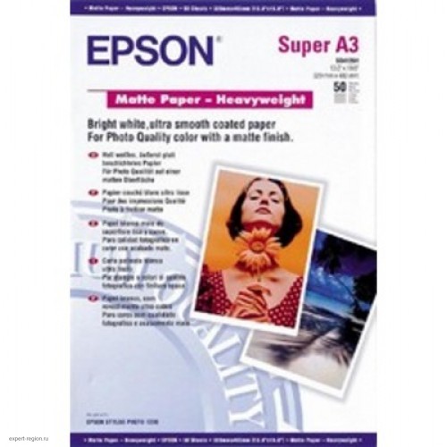 Бумага Epson Matte Paper-Heavyweight A3 C13S041261