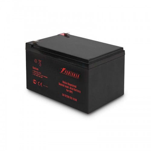 Батарея POWERMAN Battery CA12120, напряжение 12В, емкость 12Ач,макс. ток разряда 180А, макс. ток заряда 3.6А, свинцово-кислотная типа AGM, тип клемм F2, Д/Ш/В 151/98/94, 3.6 кг. POWERMAN Battery 12V/12AH