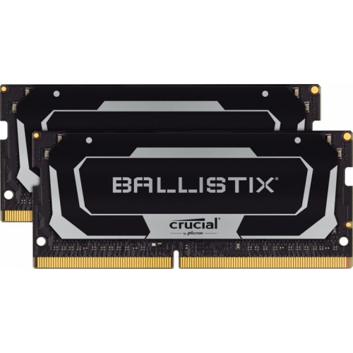 Память оперативная Crucial 16GB Kit (8GBx2) DDR4 3200MT/s CL16 Unbuffered SODIMM 260 pin Ballistix Black BL2K8G32C16S4B