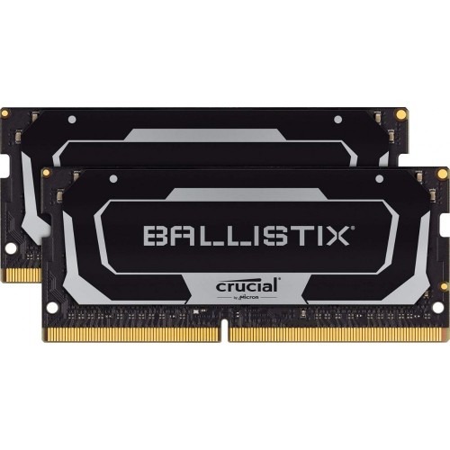 Память оперативная Crucial 32GB Kit (16GBx2) DDR4 2666MT/s CL16 Unbuffered SODIMM 260 pin Ballistix Black BL2K16G26C16S4B