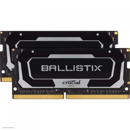 Память оперативная Crucial 32GB Kit (16GBx2) DDR4 3200MT/s CL16 Unbuffered SODIMM 260 pin Ballistix Black BL2K16G32C16S4B