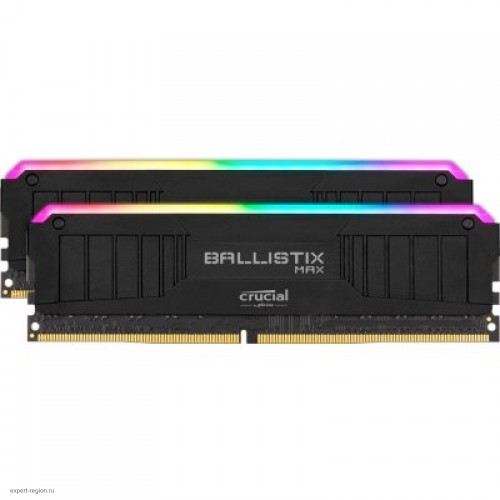 Память оперативная Crucial 16GB Kit (8GBx2) DDR4 4000MT/s CL18 Unbuffered DIMM 288 pin Ballistix MAX Black RGB BLM2K8G40C18U4BL