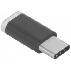 Переходник USB Type C на micro USB 2.0, M/F, Greenconnect, черный, GCR-UC3U2MF-BK 