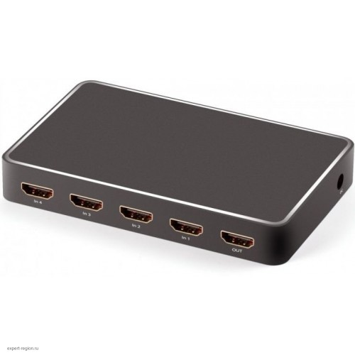 Переключатель Greenconnect HDMI V2.0 +USB Charge 5 к 1 серия Greenline GL-vA19