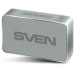 Акустическая система SVEN PS-85, серебро, (1.0, мощность 5 Вт (RMS), Bluetooth, FM-тюнер, USB, microSD, встроенный аккумулятор) SV-018504