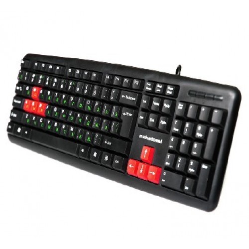 Клавиатура Nakatomi KN-02U Navigator Black/Red USB