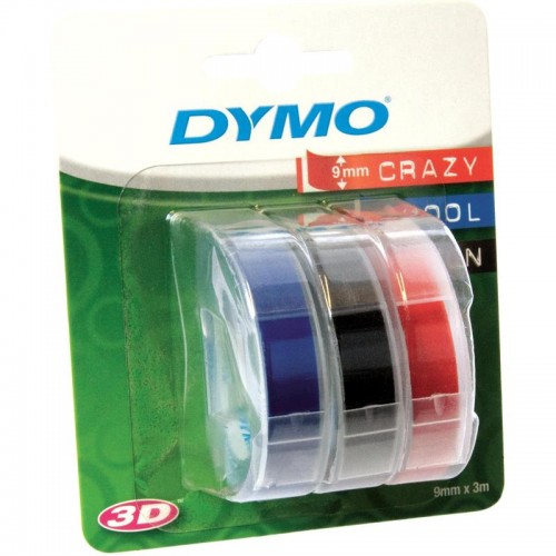 Картридж ленточный Dymo Omega S0847750 белый/синий/черный/красный набор x3 упак. для Dymo