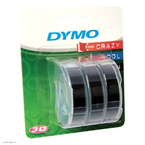 Картридж ленточный Dymo Omega S0847730 белый/черный набор x3 упак. для Dymo