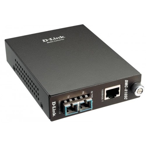 Медиаконвертер D-Link DMC-810SC, 1000Base-T Gigabit Twisted-pair to 1000Base-LX 