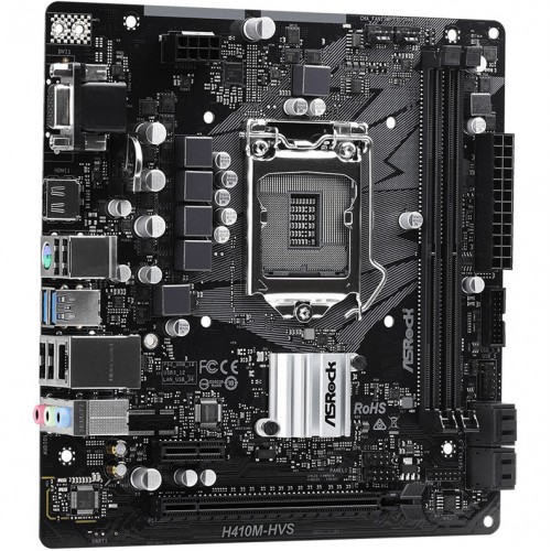 Материнская плата Asrock H410M-HVS Soc-1200 Intel H410 2xDDR4 mATX AC`97 8ch(7.1) GbLAN+VGA+HDMI