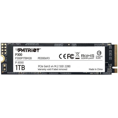 Накопитель SSD Patriot PCI-E x4 1Tb P300P1TBM28 P300 M.2 2280