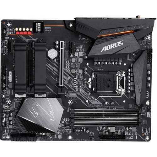 Материнская плата Gigabyte Z490 AORUS ELITE AC Soc-1200 Intel Z490 4xDDR4 ATX AC`97 8ch(7.1) 2.5Gg RAID+HDMI