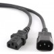 Шнур (кабель) ЦМО питания с заземлением IEC 60320 C13/IEC 60320 C14, 10А/250В (3x1,0), длина 1,8 м.