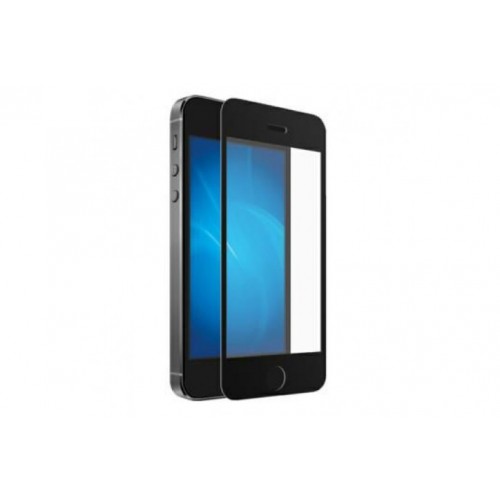 Защитное стекло DF iColor-02 для iPhone 5/5S/SE black