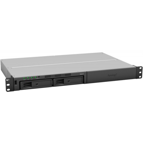 Система хранения данных Synology (Rack 1U) RS217 DC1,33GhzCPU/512Mb/RAID0,1/up to 2hot plug HDDs SATA 3,5