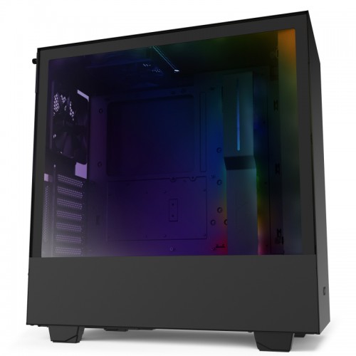 Корпус NZXT H510i CA-H510i-B1 черный без БП ATX 2x120mm 1xUSB3.0 audio bott PSU