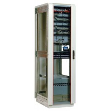 Шкаф телекоммуникационный напольный 47U (600х1020) дверь стекло (3 места), [ ШТК-М-47.6.10-1ААА ]